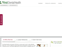 Tablet Screenshot of firstdentalhealth.com